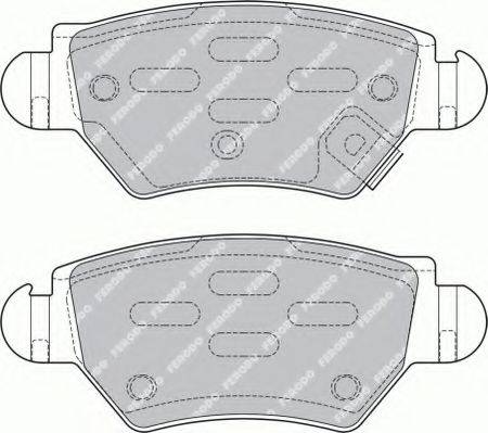 Комплект тормозных колодок, дисковый тормоз FERODO FSL1294