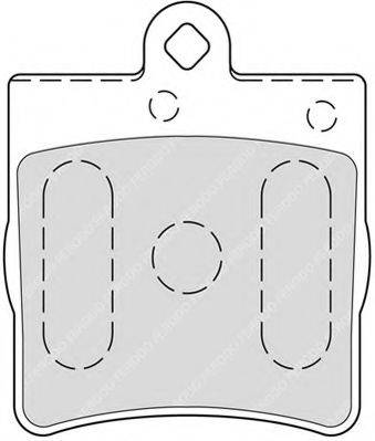 Комплект тормозных колодок, дисковый тормоз FERODO FSL1311