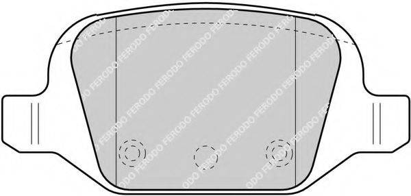 Комплект тормозных колодок, дисковый тормоз FERODO FSL1324