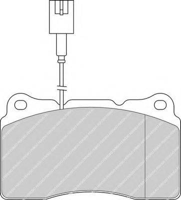 Комплект тормозных колодок, дисковый тормоз FERODO FSL1334