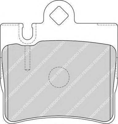 Комплект тормозных колодок, дисковый тормоз FERODO FSL1427