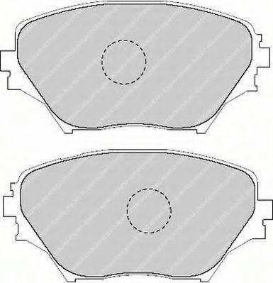 Комплект тормозных колодок, дисковый тормоз FERODO FSL1514