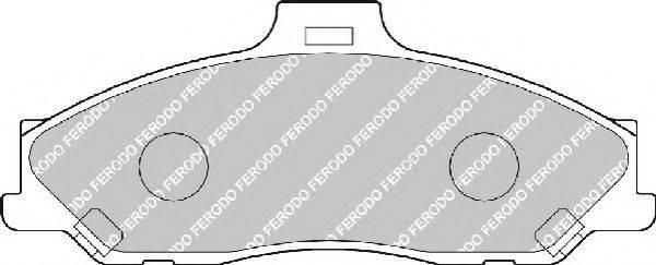 Комплект тормозных колодок, дисковый тормоз FERODO FSL1527