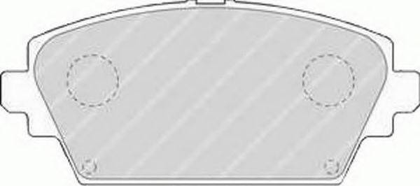 Комплект тормозных колодок, дисковый тормоз FERODO FSL1580