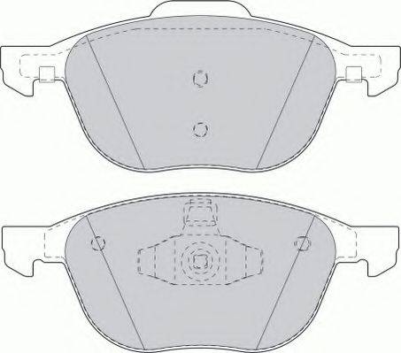 FERODO FSL1594 Комплект тормозных колодок, дисковый тормоз