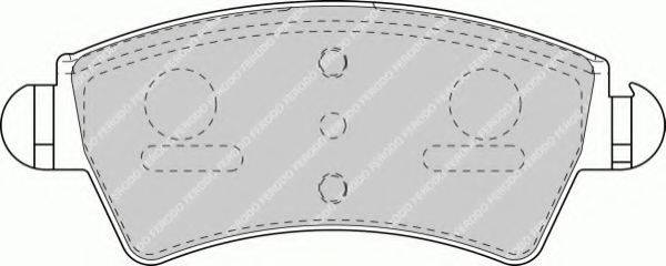 FERODO FSL1599 Комплект тормозных колодок, дисковый тормоз