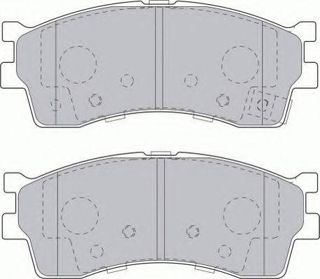 Комплект тормозных колодок, дисковый тормоз FERODO FSL1602