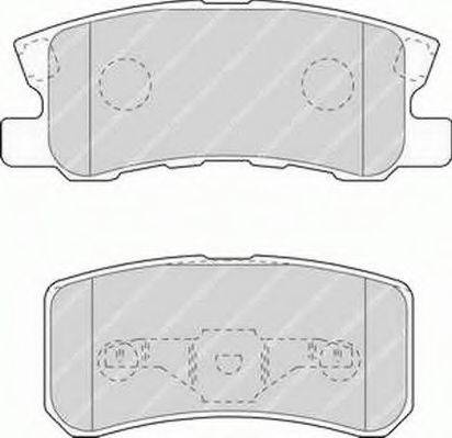 Комплект тормозных колодок, дисковый тормоз FERODO FSL1604