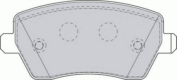 FERODO FSL1617 Комплект тормозных колодок, дисковый тормоз
