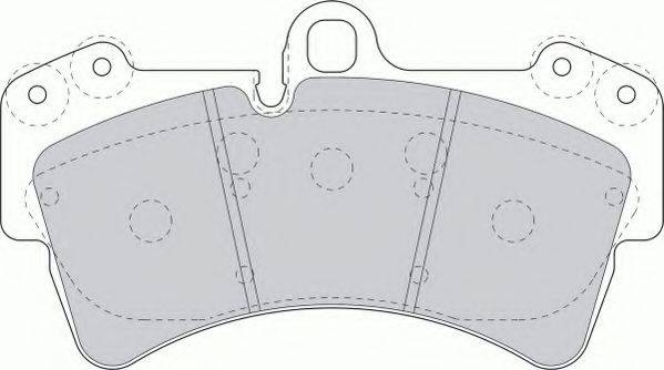 FERODO FSL1626 Комплект тормозных колодок, дисковый тормоз