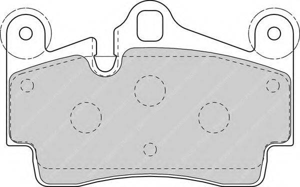 FERODO FSL1627 Комплект тормозных колодок, дисковый тормоз