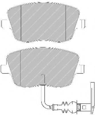 Комплект тормозных колодок, дисковый тормоз FERODO FSL1662