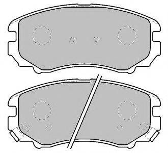Комплект тормозных колодок, дисковый тормоз FERODO FSL1733