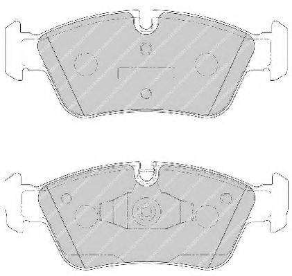 Комплект тормозных колодок, дисковый тормоз FERODO FSL1751