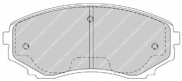 FERODO FSL1757 Комплект тормозных колодок, дисковый тормоз