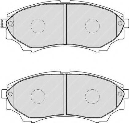 Комплект тормозных колодок, дисковый тормоз FERODO FSL1817