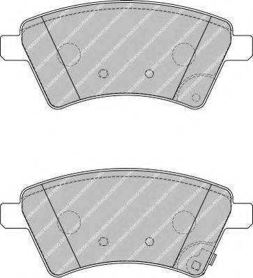 Комплект тормозных колодок, дисковый тормоз FERODO FSL1875
