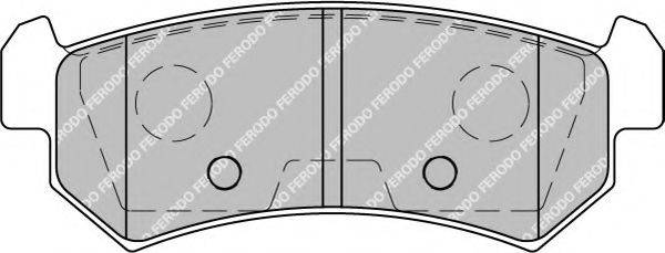 FERODO FSL1889 Комплект тормозных колодок, дисковый тормоз
