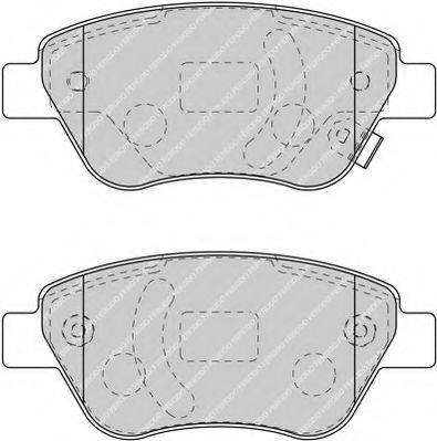 Комплект тормозных колодок, дисковый тормоз FERODO FSL1920