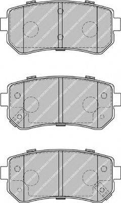 Комплект тормозных колодок, дисковый тормоз FERODO FSL1956