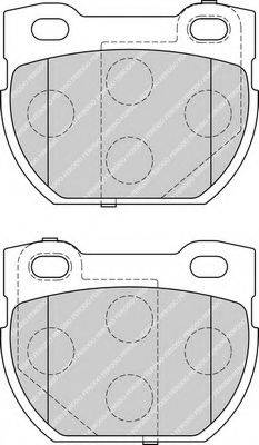 Комплект тормозных колодок, дисковый тормоз FERODO FSL1994