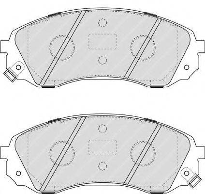 Комплект тормозных колодок, дисковый тормоз FERODO FSL4113