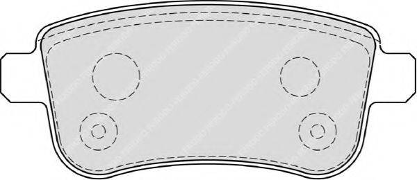 FERODO FSL4182 Комплект тормозных колодок, дисковый тормоз
