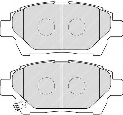 Комплект тормозных колодок, дисковый тормоз FERODO FSL4236