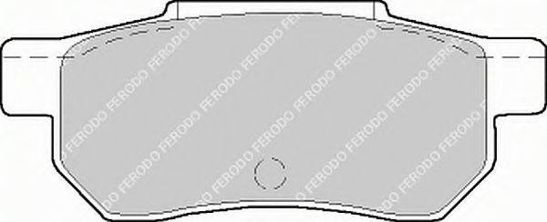 Комплект тормозных колодок, дисковый тормоз FERODO FSL472