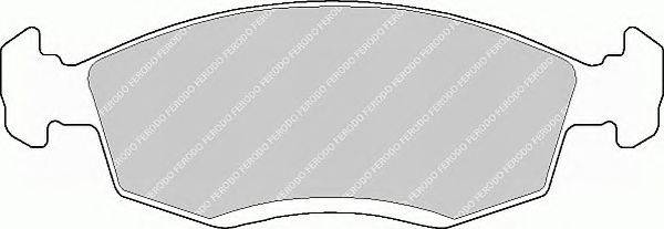 Комплект тормозных колодок, дисковый тормоз FERODO FSL579