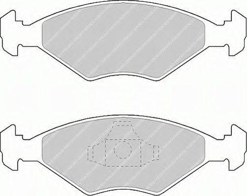 Комплект тормозных колодок, дисковый тормоз FERODO FSL896