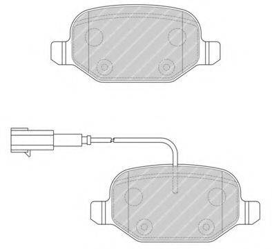 Комплект тормозных колодок, дисковый тормоз FERODO FDB4692
