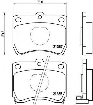 BREMBO P49013 Комплект тормозных колодок, дисковый тормоз