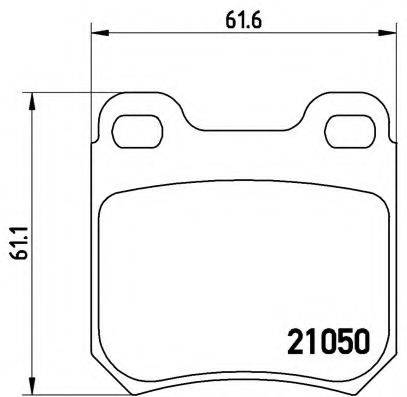 BREMBO P59014 Комплект тормозных колодок, дисковый тормоз