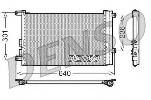 DENSO DCN01016 Конденсатор, кондиционер