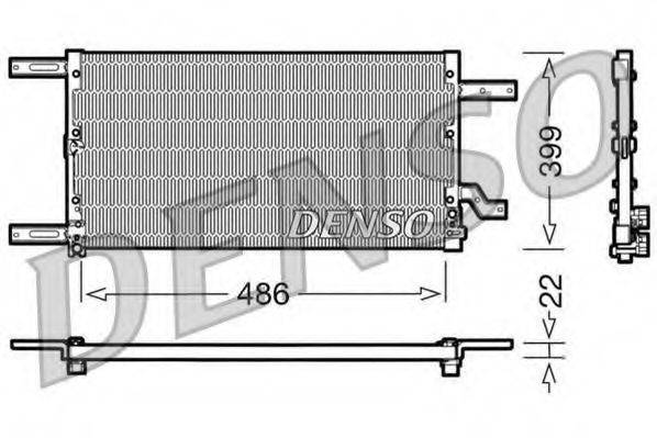 DENSO DCN01021 Конденсатор, кондиционер
