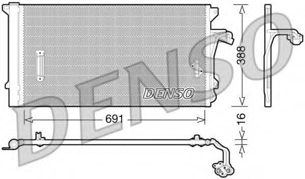 DENSO DCN02003 Конденсатор, кондиционер