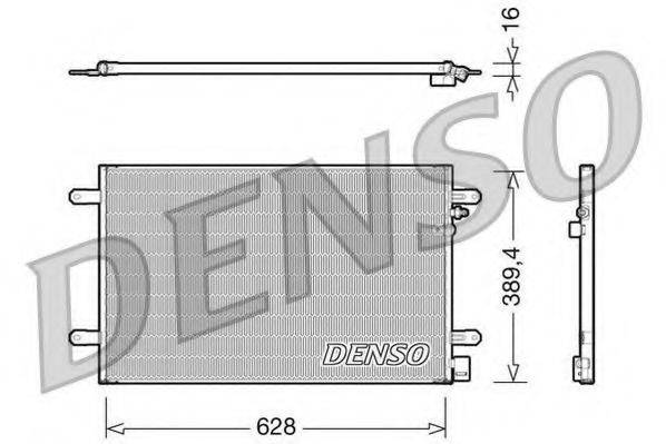 DENSO DCN02017 Конденсатор, кондиционер