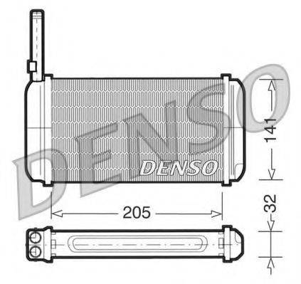 Теплообменник, отопление салона DENSO DRR10002