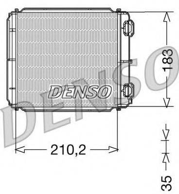 Теплообменник, отопление салона DENSO DRR23018
