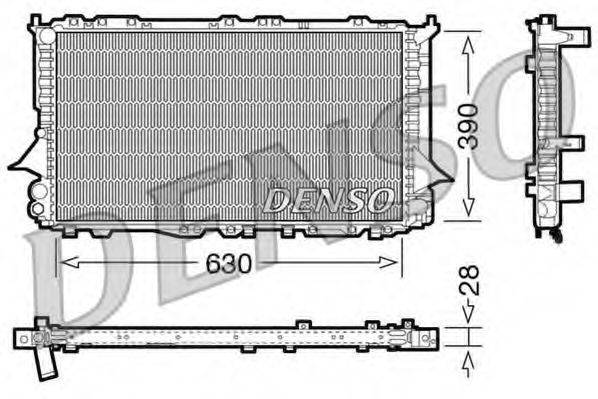 DENSO DRM02005 Радиатор, охлаждение двигателя