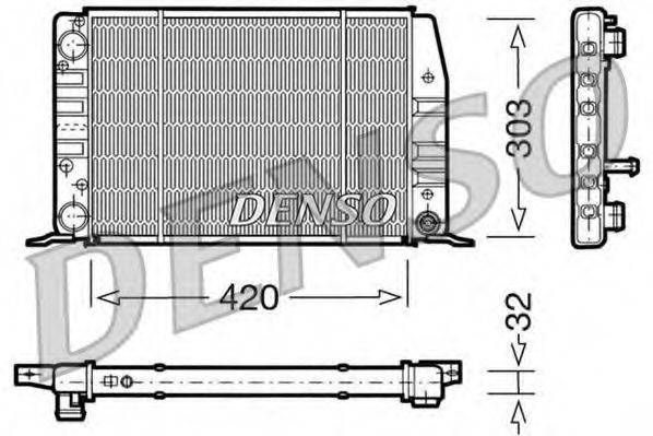 DENSO DRM02012 Радиатор, охлаждение двигателя
