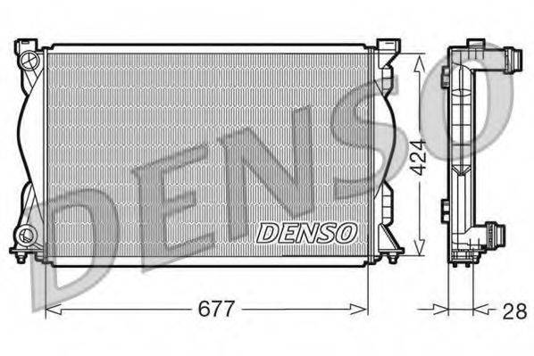 DENSO DRM02036 Радиатор, охлаждение двигателя
