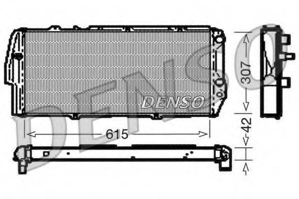 DENSO DRM02040 Радиатор, охлаждение двигателя