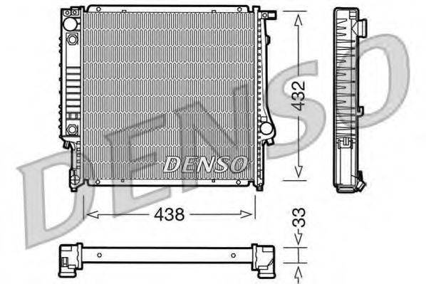 Радиатор, охлаждение двигателя DENSO DRM05021