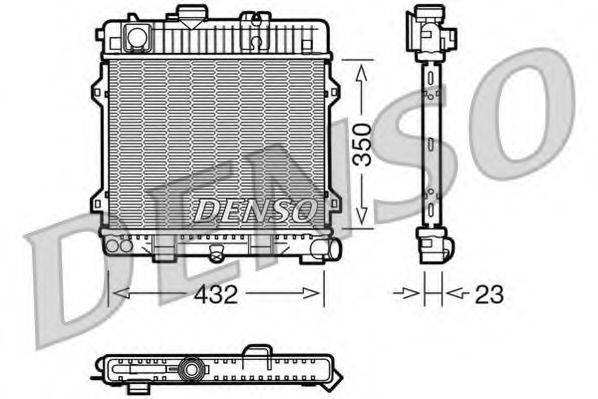 DENSO DRM05024 Радиатор, охлаждение двигателя