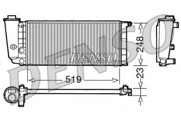 DENSO DRM09080 Радиатор, охлаждение двигателя