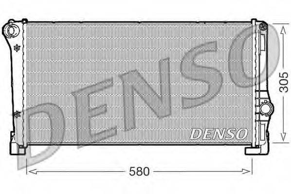 Радиатор, охлаждение двигателя DENSO DRM09104