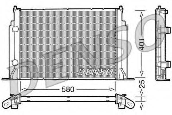 DENSO DRM09122 Радиатор, охлаждение двигателя