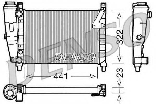 Радиатор, охлаждение двигателя DENSO DRM09143